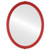 Flat Mirror - Contessa Oval Frame - Holiday Red