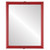 Flat Mirror - Contessa Rectangle Frame - Holiday Red