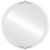 Flat Mirror - Contessa Round Mirror - Linen White