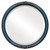 Beveled Mirror - Contessa Round Frame - Royal Blue