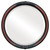 Beveled Mirror - Contessa Round Frame - Rosewood