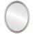 Flat Mirror - Contessa Oval Frame - Silver Shade