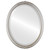 Beveled Mirror - Contessa Oval Frame - Silver Shade