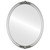 Flat Mirror - Contessa Oval Frame - Silver Spray