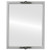 Flat Mirror - Contessa Rectangle Frame - Silver Spray