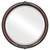 Beveled Mirror - Contessa Round Frame - Vintage Cherry