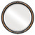 Beveled Mirror - Contessa Round Frame - Vintage Walnut