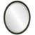 Beveled Mirror - Hamilton Oval Frame - Hunter Green with Gold Lip