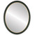 Flat Mirror - Hamilton Oval Frame - Hunter Green with Gold Lip