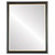 Flat Mirror - Hamilton Rectangle Frame - Hunter Green with Gold Lip