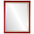 Beveled Mirror - Hamilton Rectangle Frame - Holiday Red with Gold Lip