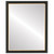Flat Mirror - Hamilton Rectangle Frame - Matte Black with Gold Lip