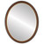Flat Mirror - Hamilton Oval Frame - Vintage Cherry with Gold Lip