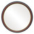 Flat Mirror - Hamilton Circle Frame - Vintage Cherry with Gold Lip