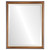 Beveled Mirror - Hamilton Rectangle Frame - Walnut with Gold Lip