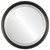 Beveled Mirror - Hamilton Round Frame - Black Silver with Silver Lip