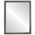 Flat Mirror - Hamilton Rectangle Frame - Black Silver with Silver Lip
