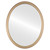 Flat Mirror - Hamilton Oval Frame - Desert Gold with Silver Lip