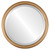 Beveled Mirror - Hamilton Round Frame - Desert Gold with Silver Lip