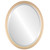 Beveled Mirror - Hamilton Oval Frame - Gold Spray with Silver Lip