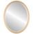Flat Mirror - Hamilton Oval Frame - Gold Spray with Silver Lip