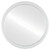 Flat Mirror - Hamilton Round Mirror - Linen White