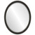 Beveled Mirror - Toronto Oval Frame - Black Silver