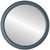 Flat Mirror - Toronto Circle Frame - Black Silver
