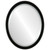 Beveled Mirror - Toronto Oval Frame - Gloss Black