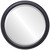 Beveled Mirror - Toronto Round Frame - Gloss Black