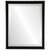 Beveled Mirror - Toronto Rectangle Frame - Gloss Black