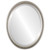 Beveled Mirror - Toronto Oval Frame - Silver Leaf with Brown Antique