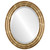 Beveled Mirror - Philadelphia Oval Frame - Champagne Gold