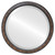 Beveled Mirror - Toronto Round Frame - Vintage Walnut