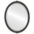 Beveled Mirror - Athena Oval Frame - Black Silver