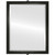 Beveled Mirror - Athena Rectangle Frame - Black Silver