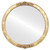 Flat Mirror - Athena Circle Frame - Champagne Gold