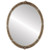 Flat Mirror - Athena Oval Frame - Champagne Silver