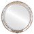 Beveled Mirror - Athena Round Frame - Champagne Silver