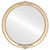 Flat Mirror - Athena Circle Frame - Desert Gold