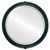Beveled Mirror - Athena Round Frame - Gloss Black
