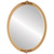 Flat Mirror - Athena Oval Frame - Gold Spray