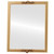 Flat Mirror - Athena Rectangle Frame - Gold Spray