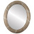 Flat Mirror - Philadelphia Oval Frame - Champagne Silver
