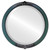 Beveled Mirror - Athena Round Frame - Hunter Green