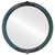 Flat Mirror - Athena Circle Frame - Hunter Green