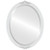 Beveled Mirror - Athena Framed Oval Mirror - Linen White