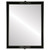 Flat Mirror - Athena Rectangle Frame - Matte Black