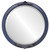 Beveled Mirror - Athena Round Frame - Royal Blue