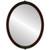 Flat Mirror - Athena Oval Frame - Rosewood